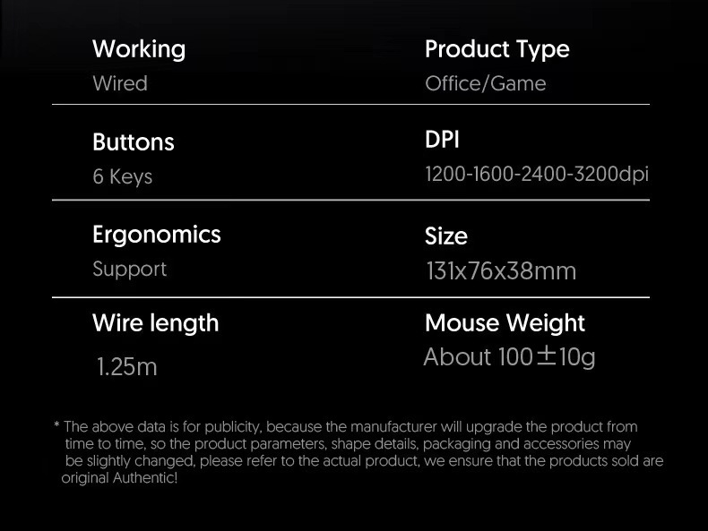 Wired Mouse 6D Colorful Dazzling E-sports Games Office Mute Luminous Mouse — foto 4