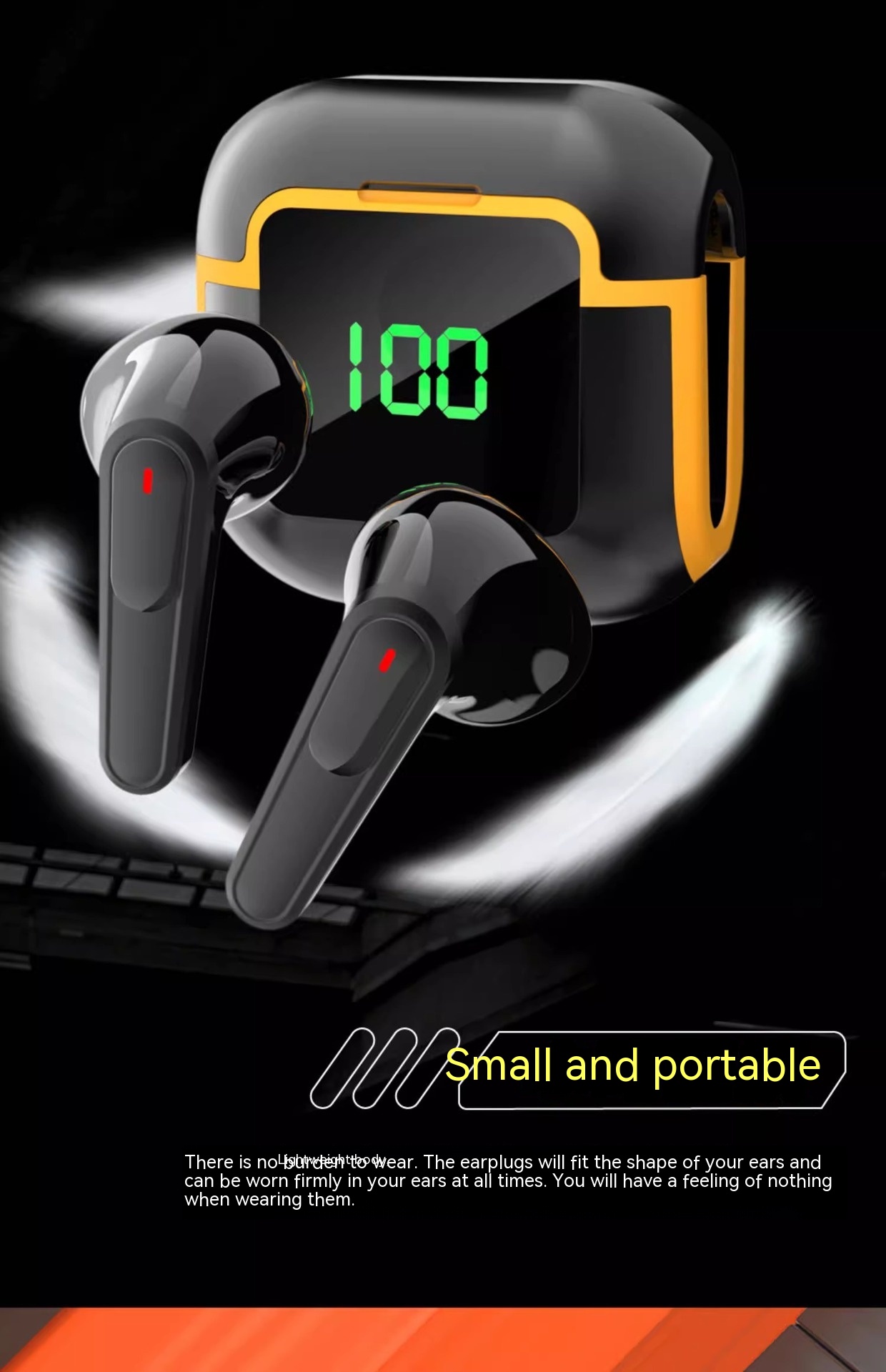 Wireless Binaural New Smart Digital Display Noise-reduction Bluetooth Headset - Image 11