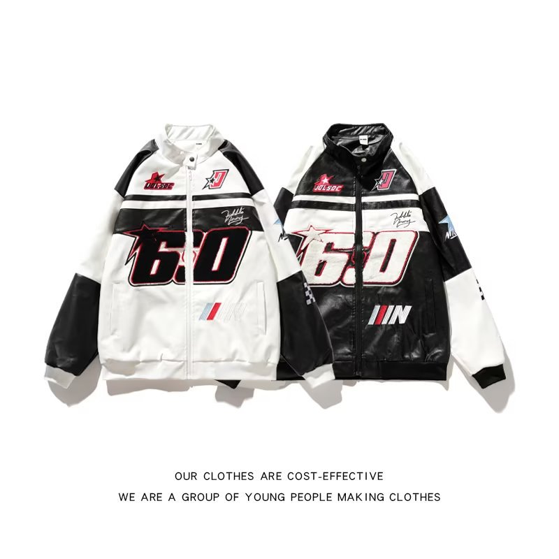 Youth Fashion Loose Lapels Baseball Uniform Jacket