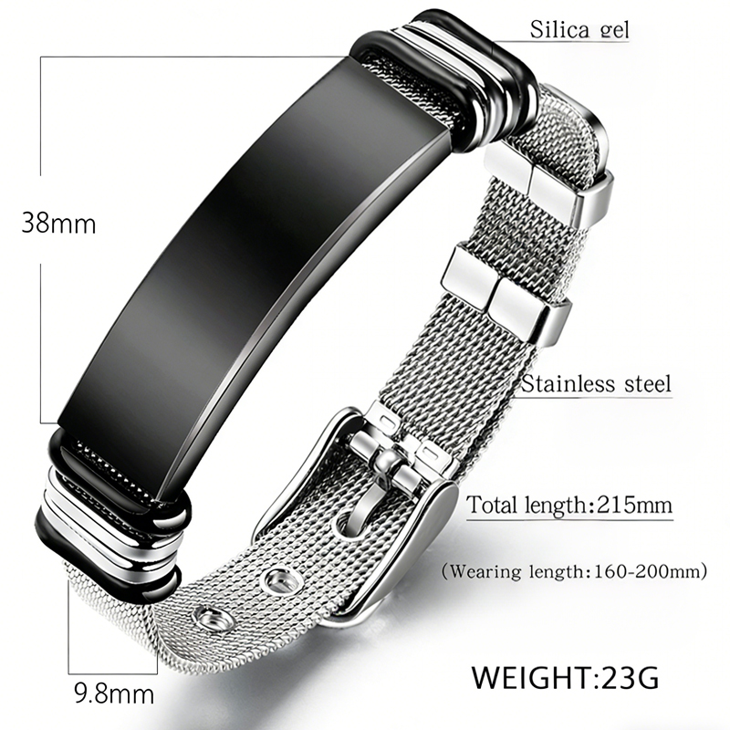 Premium Bracelet Titanium Steel Adjustable Bracelet - 3