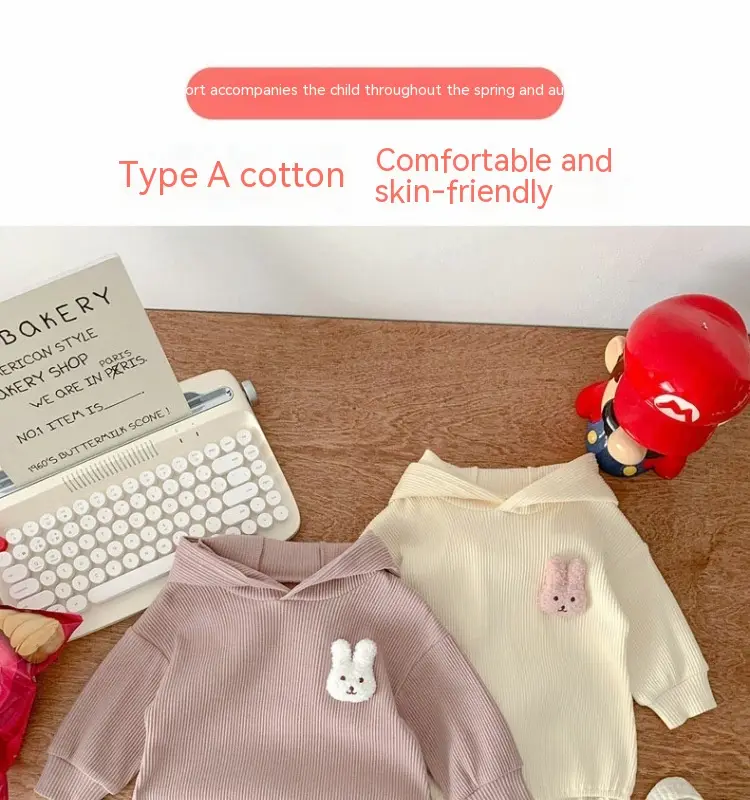 Cute Crawling Suit Butt Wrap Clothes Long-sleeved Jumpsuit