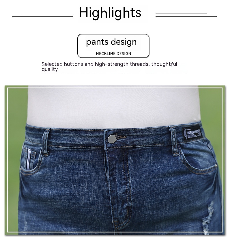 Oversized Jeans Women's Loose Elastic For Wide Hip And Big Thighs Slimming Skinny Pants