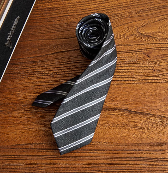 Business Formal Wear Striped Tie Host Commuter Arrow All-match Suit Shirt Accessories — foto 14