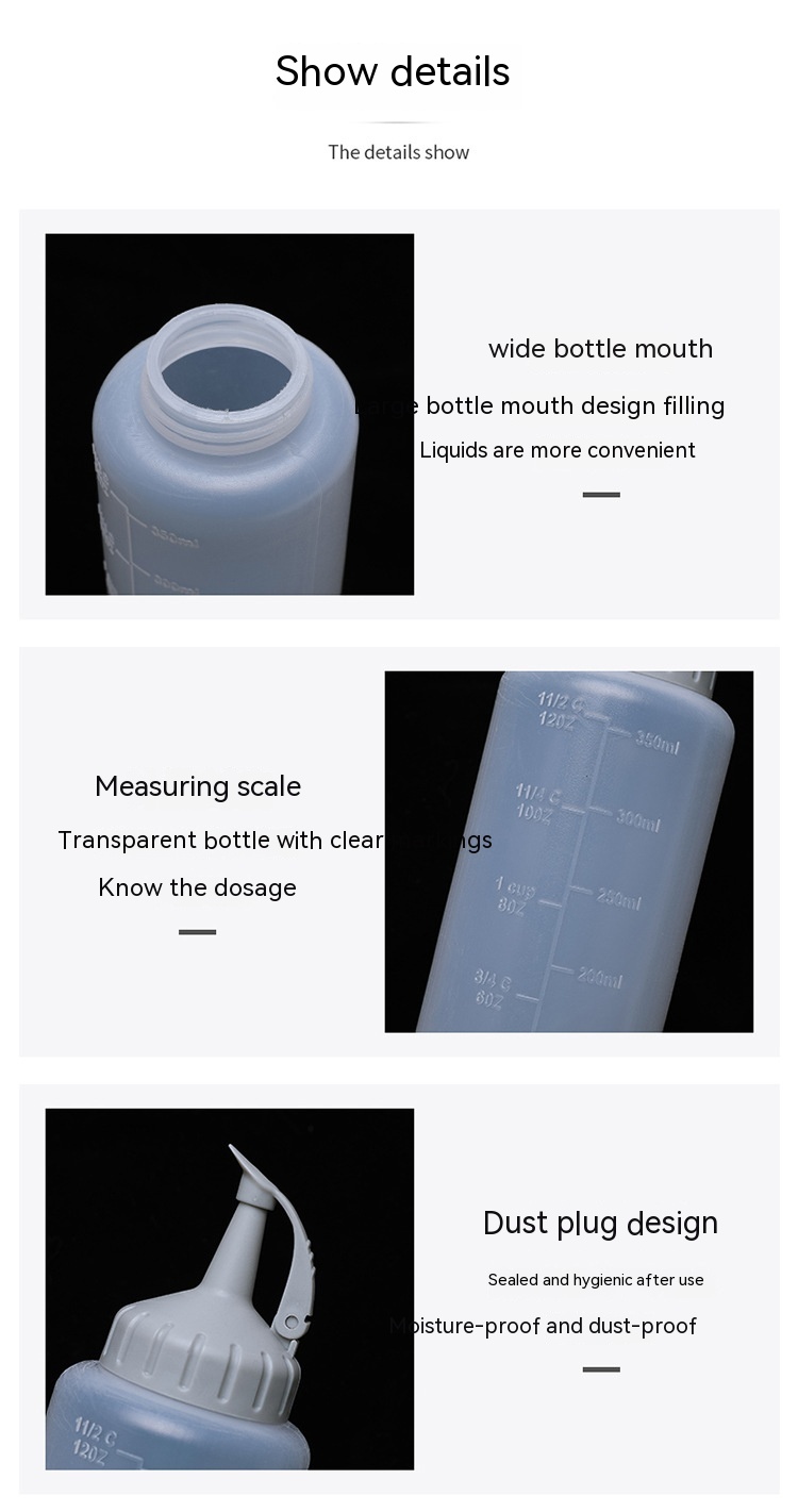 Title 5, Jam Squeeze Bottle With Scale Tomato Sauce Sala...