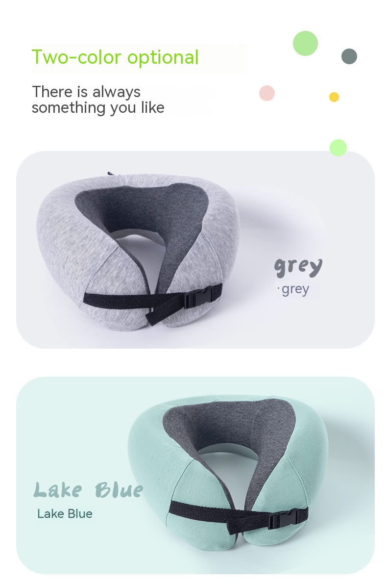 U-shape Pillow Slow Rebound Polyester Cotton Storage Neck U-shaped Removable And Washable Travel Plane