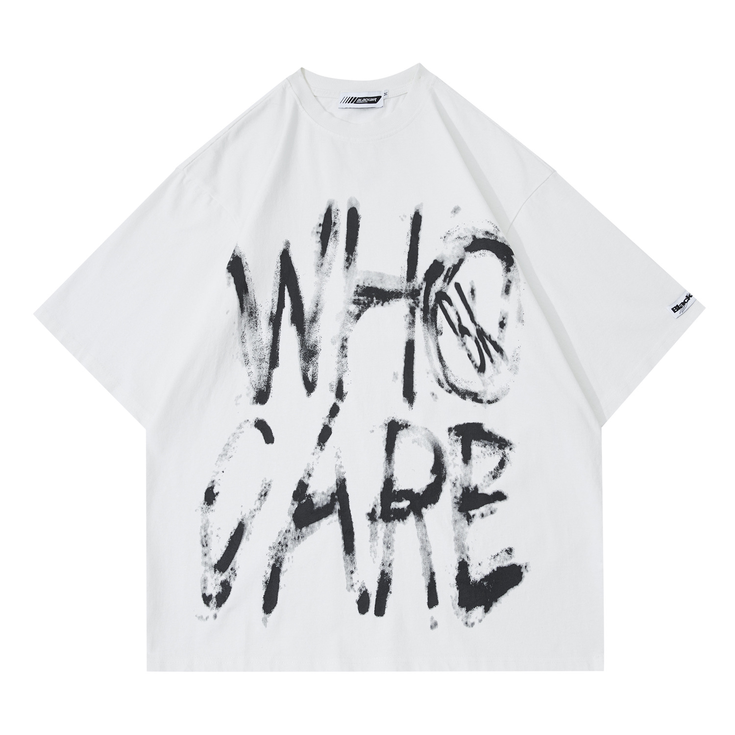 Title 13, T-shirt a maniche corte con lettere dipinte a m...