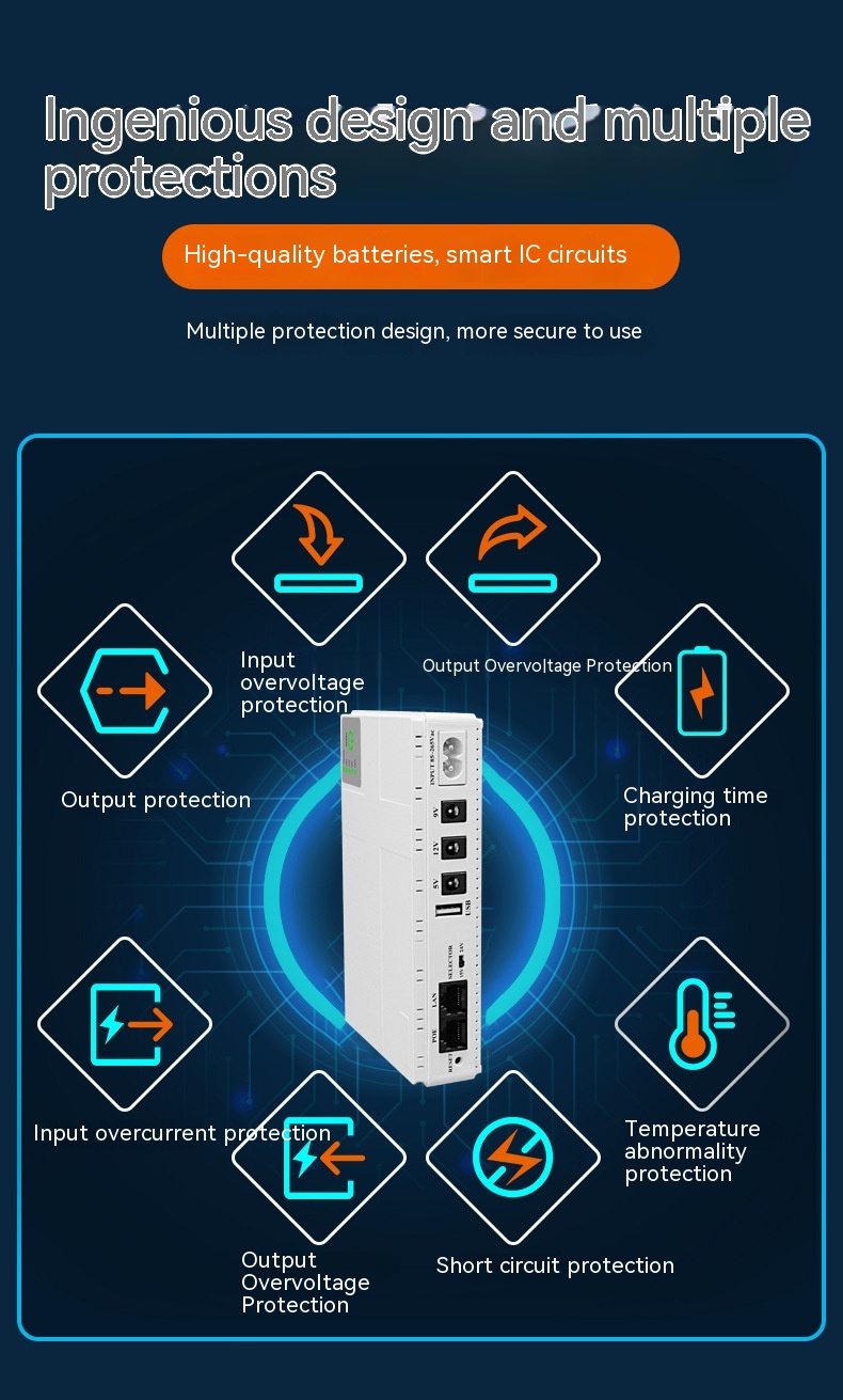 Uninterruptible Power Supply Miniups Router 12
