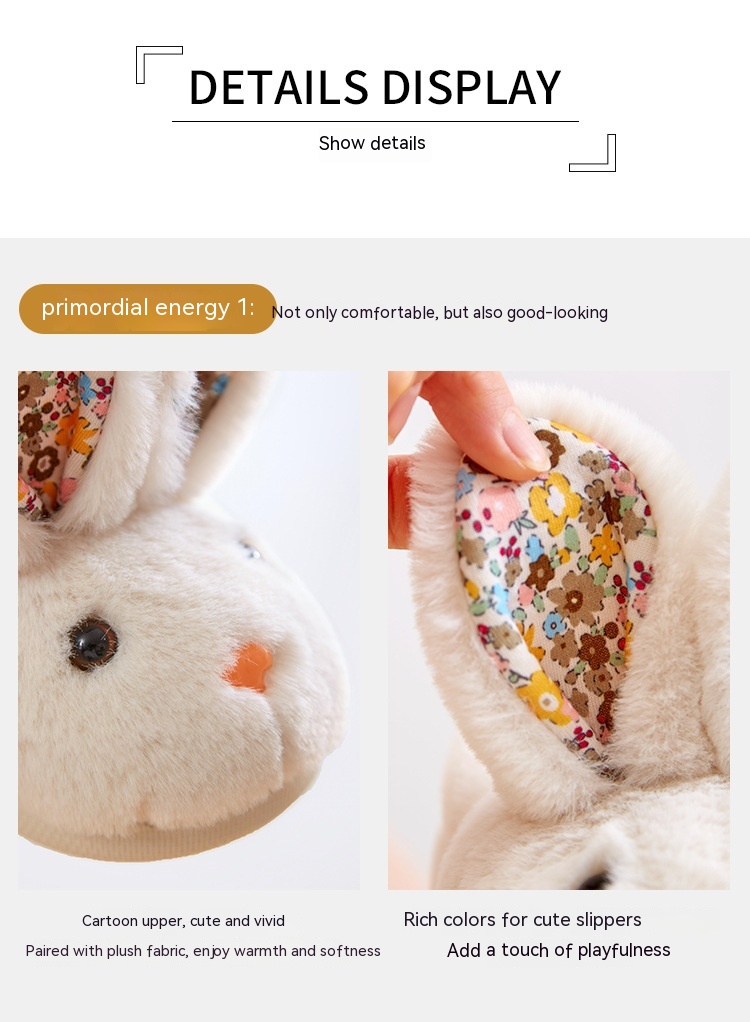 Winter Girls Boys Keep Warm Home Indoor Fluffy Cotton Shoes — foto 2
