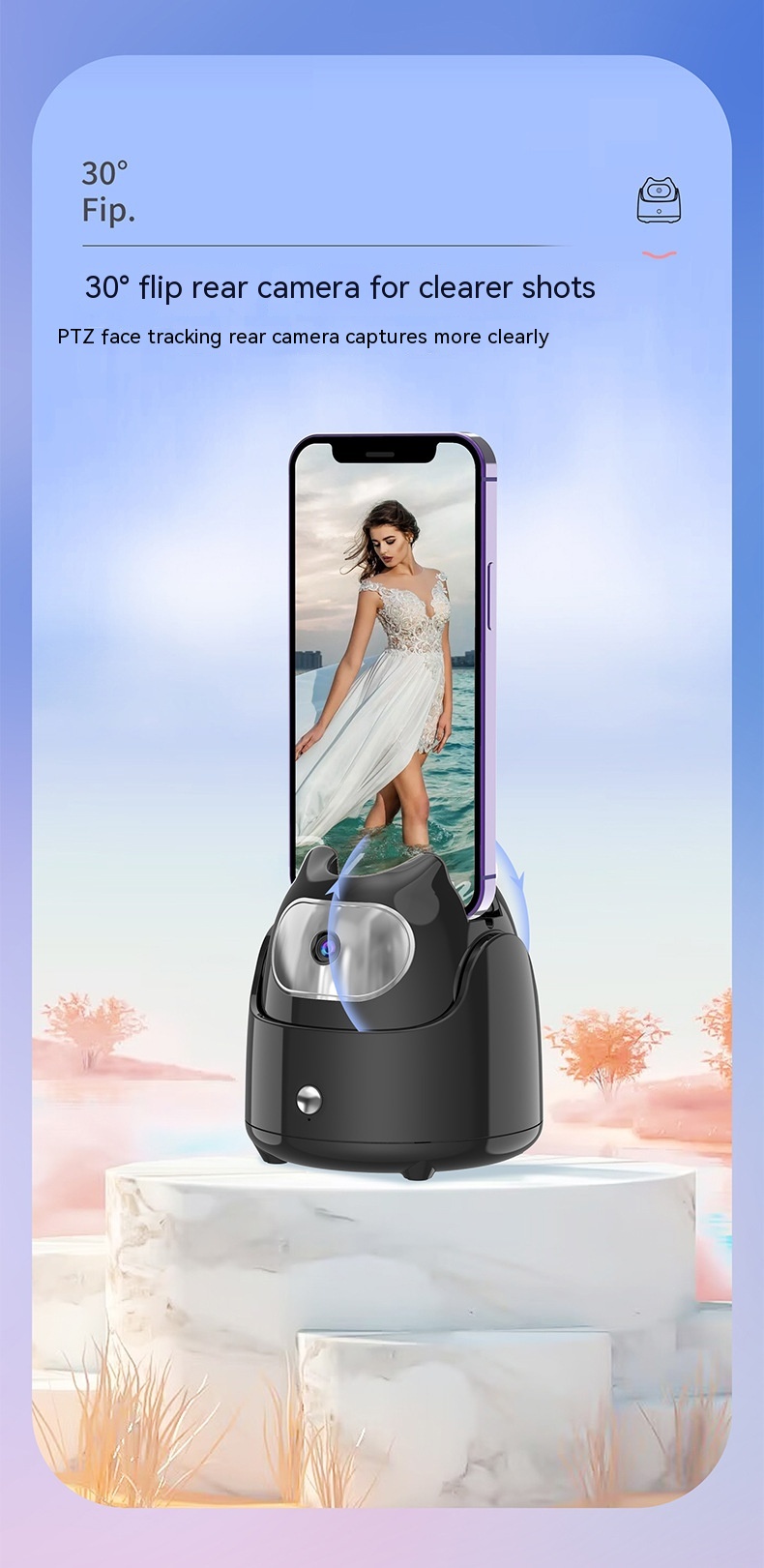 Mobile Phone Selfie Stick 360 Degree Rotation Stand For Live Streaming