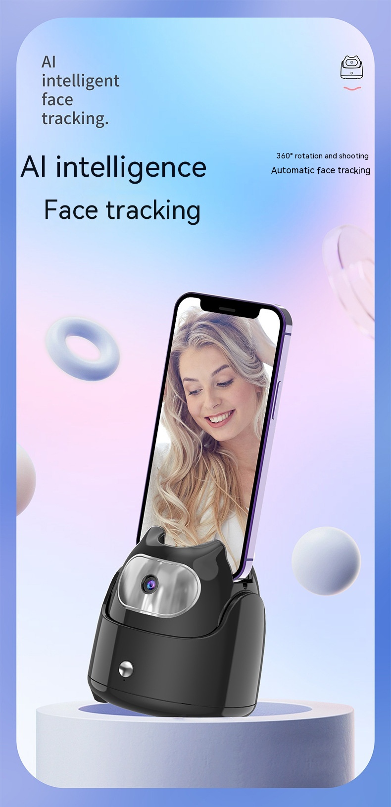 Mobile Phone Selfie Stick 360 Degree Rotation Stand For Live Streaming - Image 13