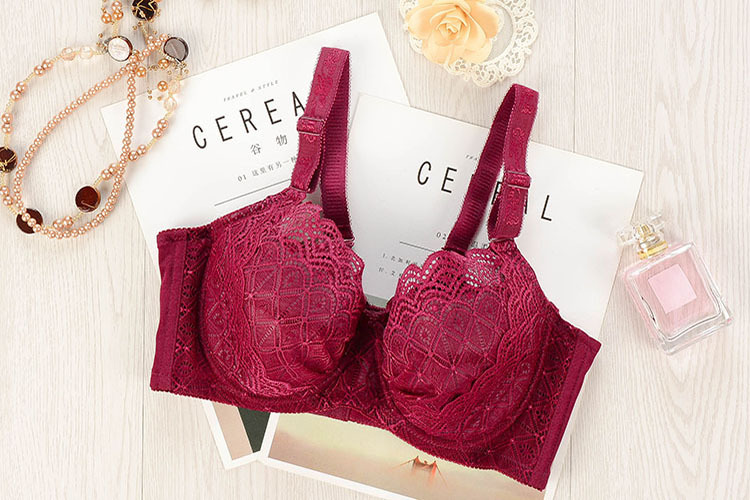 Title 15, Back Button Thin Cotton Cup Lace Flower Edge Su...