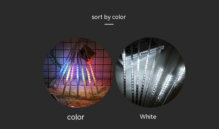 Led8 Suit Outdoor Waterproof Decorative Lights 50cm Meteor Christmas Tree Outdoor Decorative Lamp - Image 9