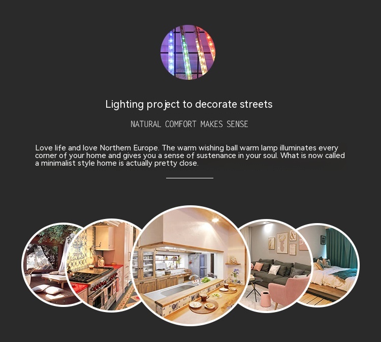 Led8 Suit Outdoor Waterproof Decorative Lights 50cm Meteor Christmas Tree Outdoor Decorative Lamp - Image 10