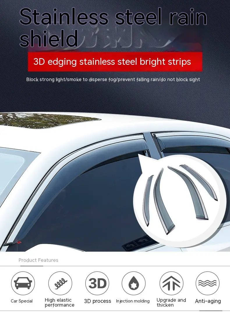 Car Modification Decoration Window Rain Block Board