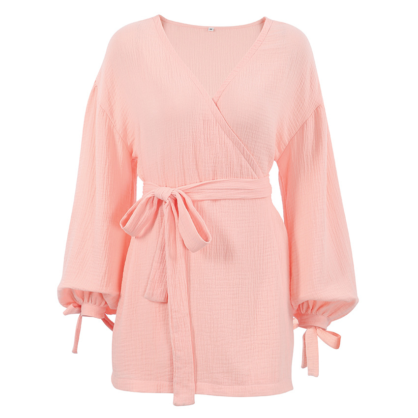 Title 5, Long Sleeve Nightgown Loose-fitting Loungewear ...