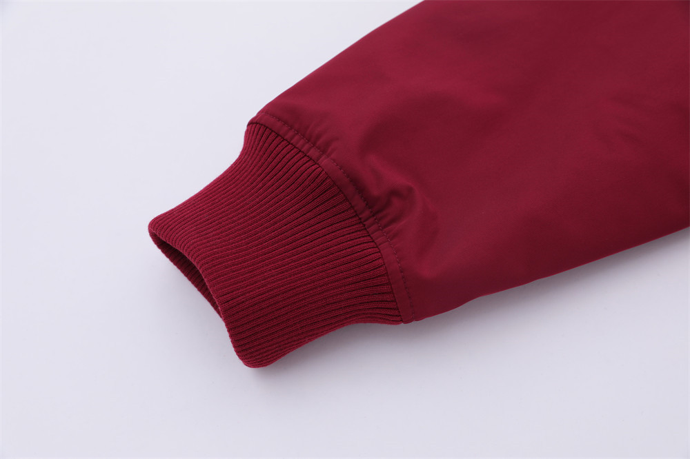 Star Letters Embroidered Stand Collar Zip Jacket For Men