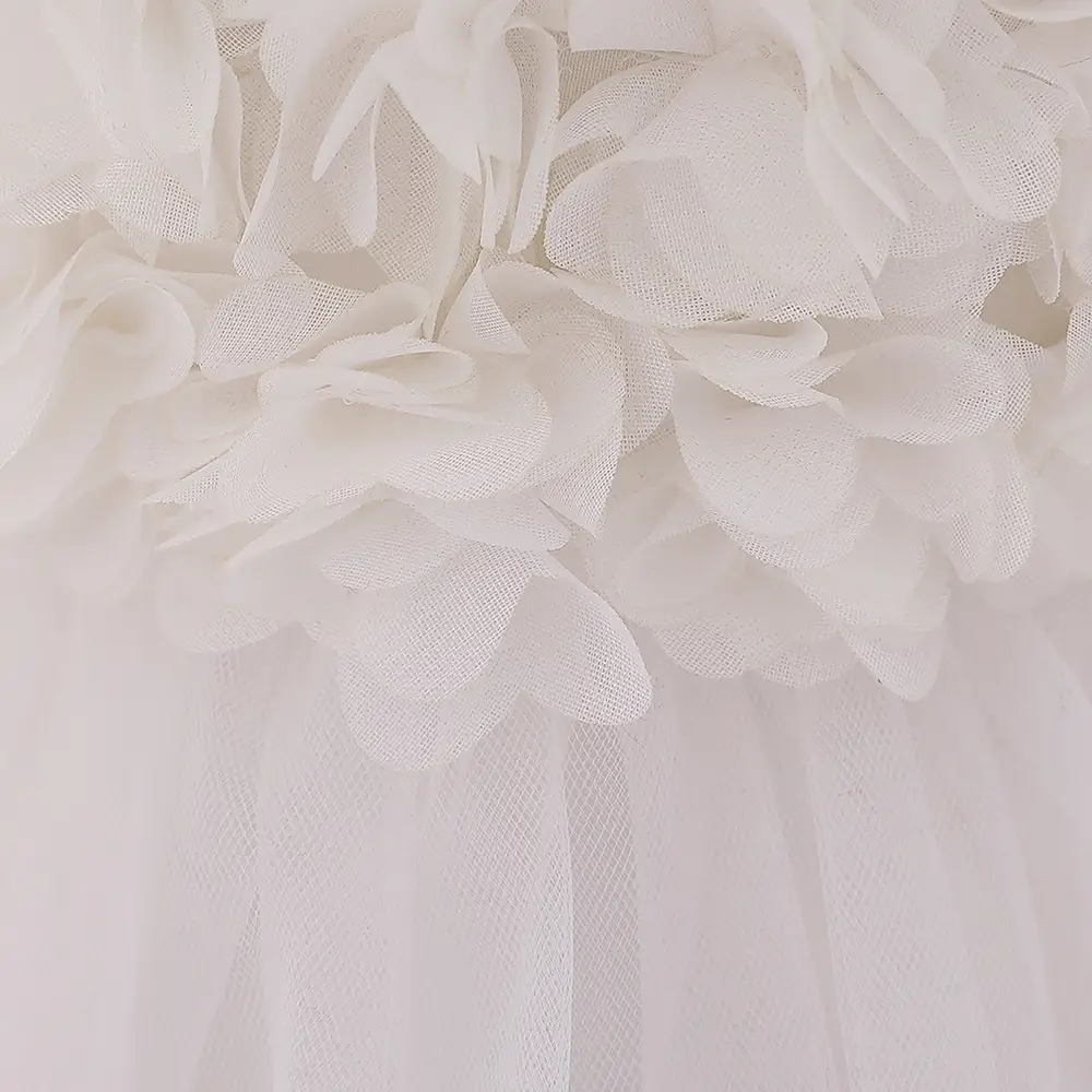 European And American Summer Children's Tube Top Flower Mesh Wedding Dress Pettiskirt