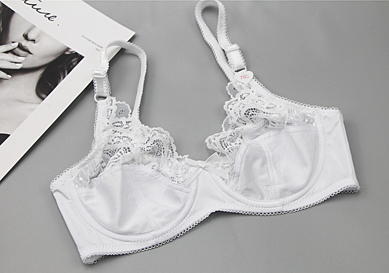 Title 2, Ultra-thin Bra With Steel Ring Upper Support Lace