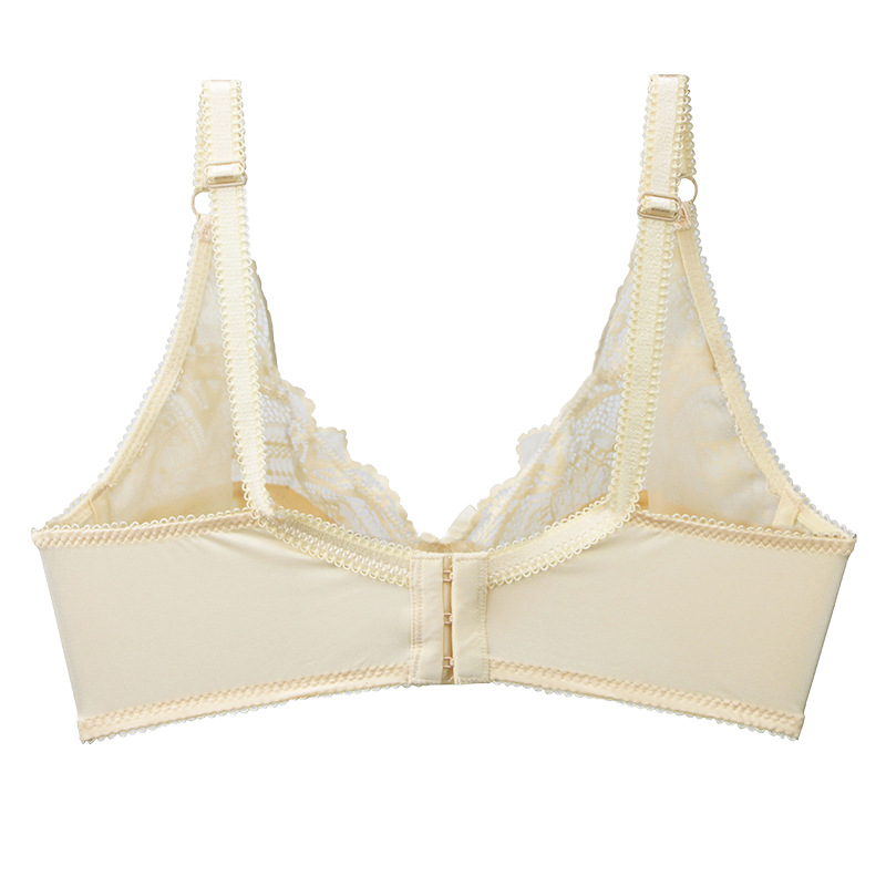 Title 4, Ultra-thin Bra With Steel Ring Upper Support Lace