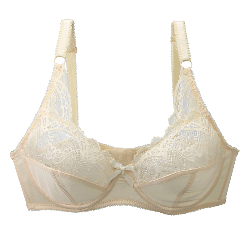 Title 5, Ultra-thin Bra With Steel Ring Upper Support Lace