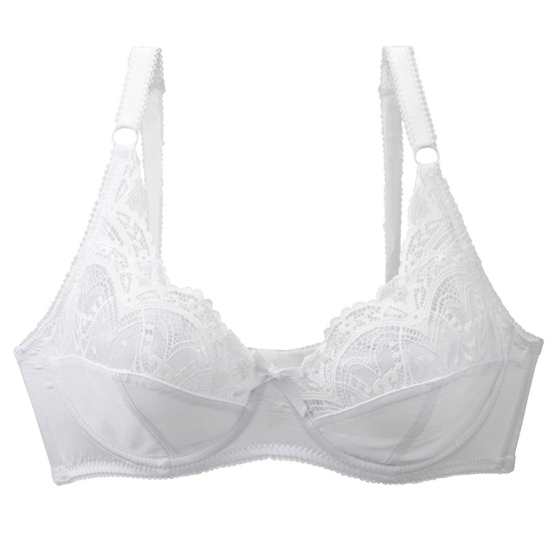 Title 7, Ultra-thin Bra With Steel Ring Upper Support Lace