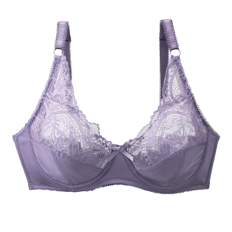 Title 8, Ultra-thin Bra With Steel Ring Upper Support Lace