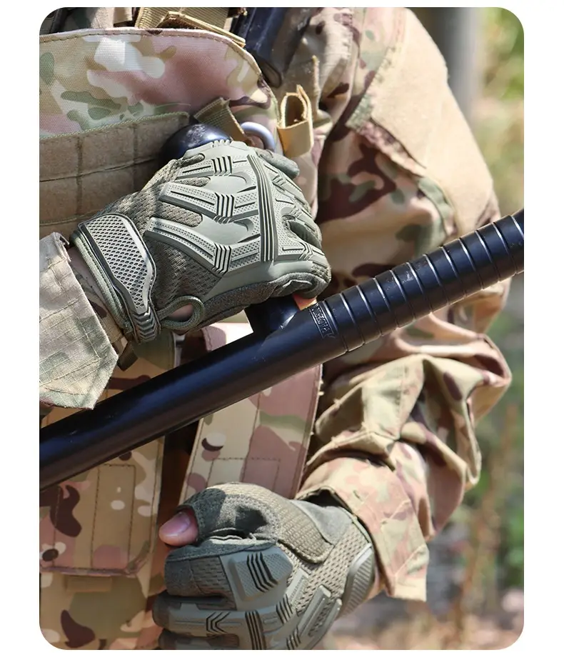 Military Fans Tactical Gloves Mountaineering Fitness Sports Anti-slip Protective Breathable Half Finger Riding