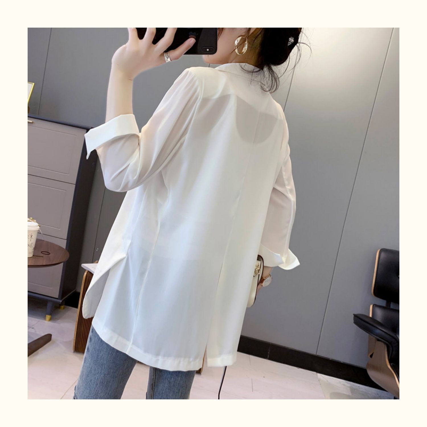 Title 5, Womens Loose Sunscreen Clothes Mid-length Air ...