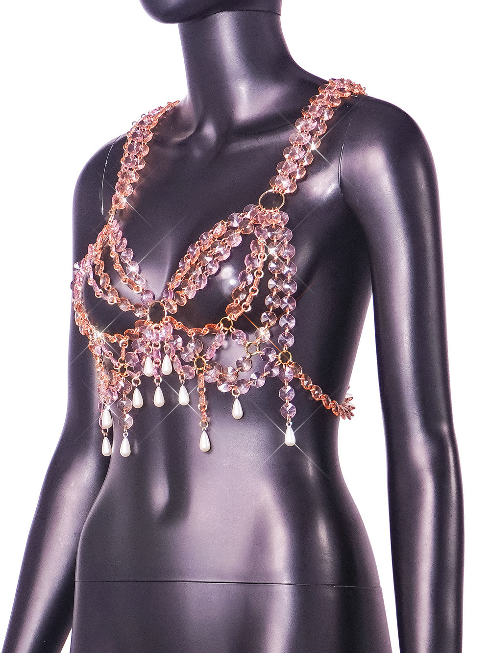 Title 3, Nightclub Gem Chain Strap Women