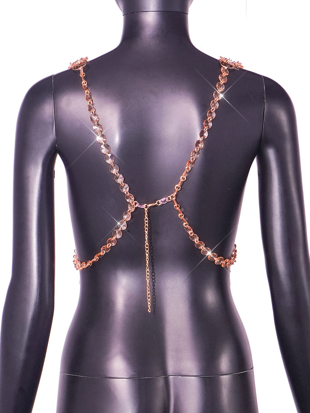 Title 8, Nightclub Gem Chain Strap Women