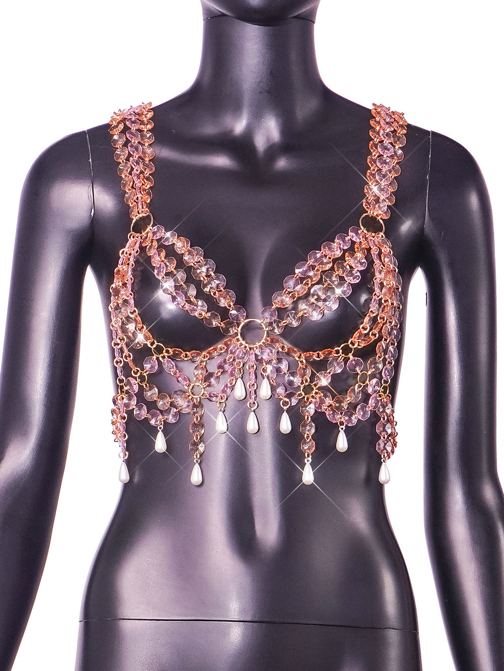 Title 15, Nightclub Gem Chain Strap Women