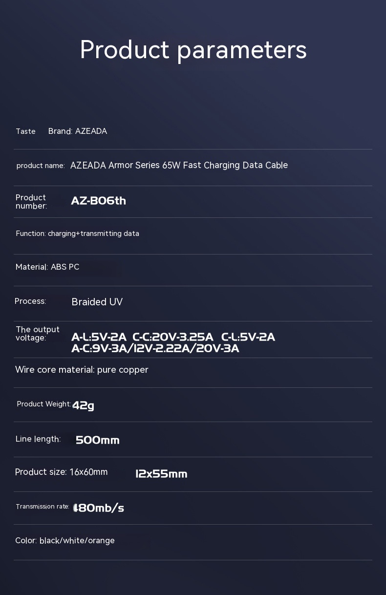 Armor Series 65W Fast Charge Data Cable Two Drag Two - Image 17