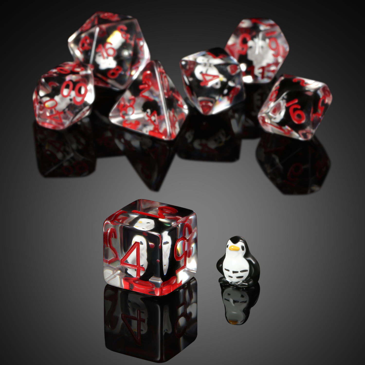 Title 3, Polyhedral Resin Animal Digital Dice Board Game