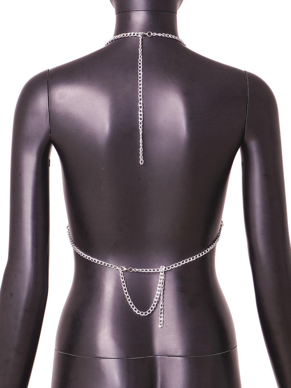 Title 7, Summer Hot Nightclub Gem Chain Backless Slim Fi...