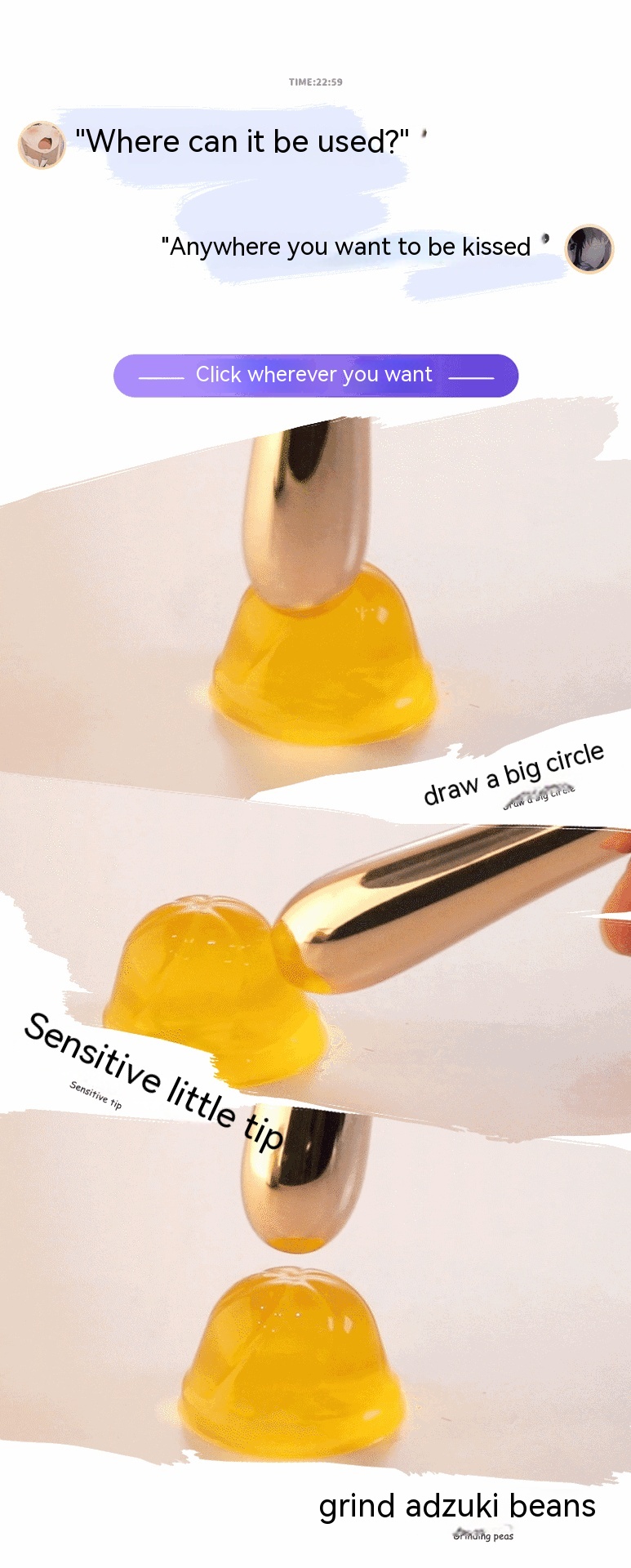 Private Small Portable Small Gold Stick Female 20