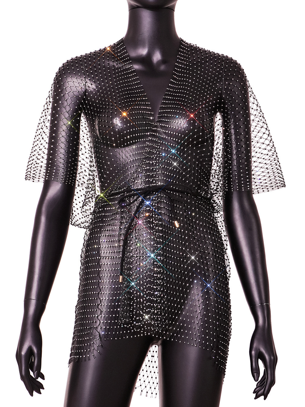 Title 14, Sexy Fishnet Rhinestone Women