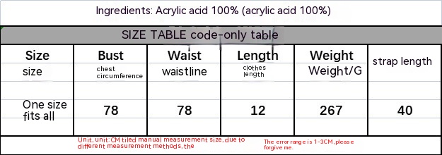 Title 1, Sexy Acrylic Splicing Sling Vest