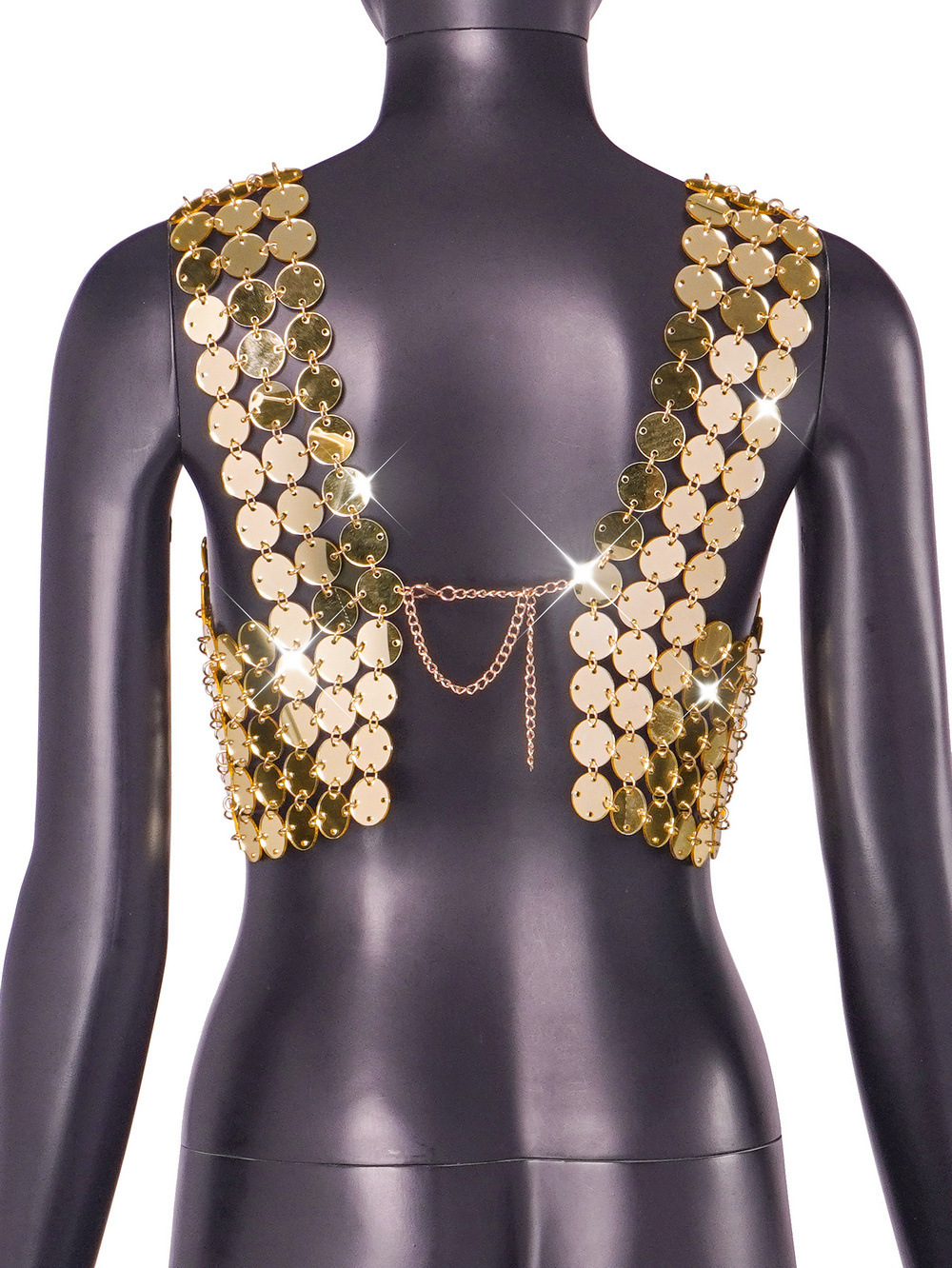 Title 12, Sexy Acryl Splicing Sling Vest Een trendy topje...