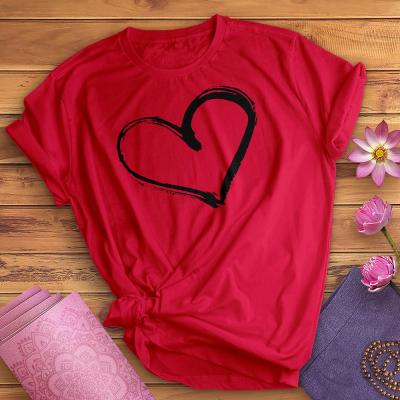 European And American Digital Printing Casual Round Neck Short Sleeves