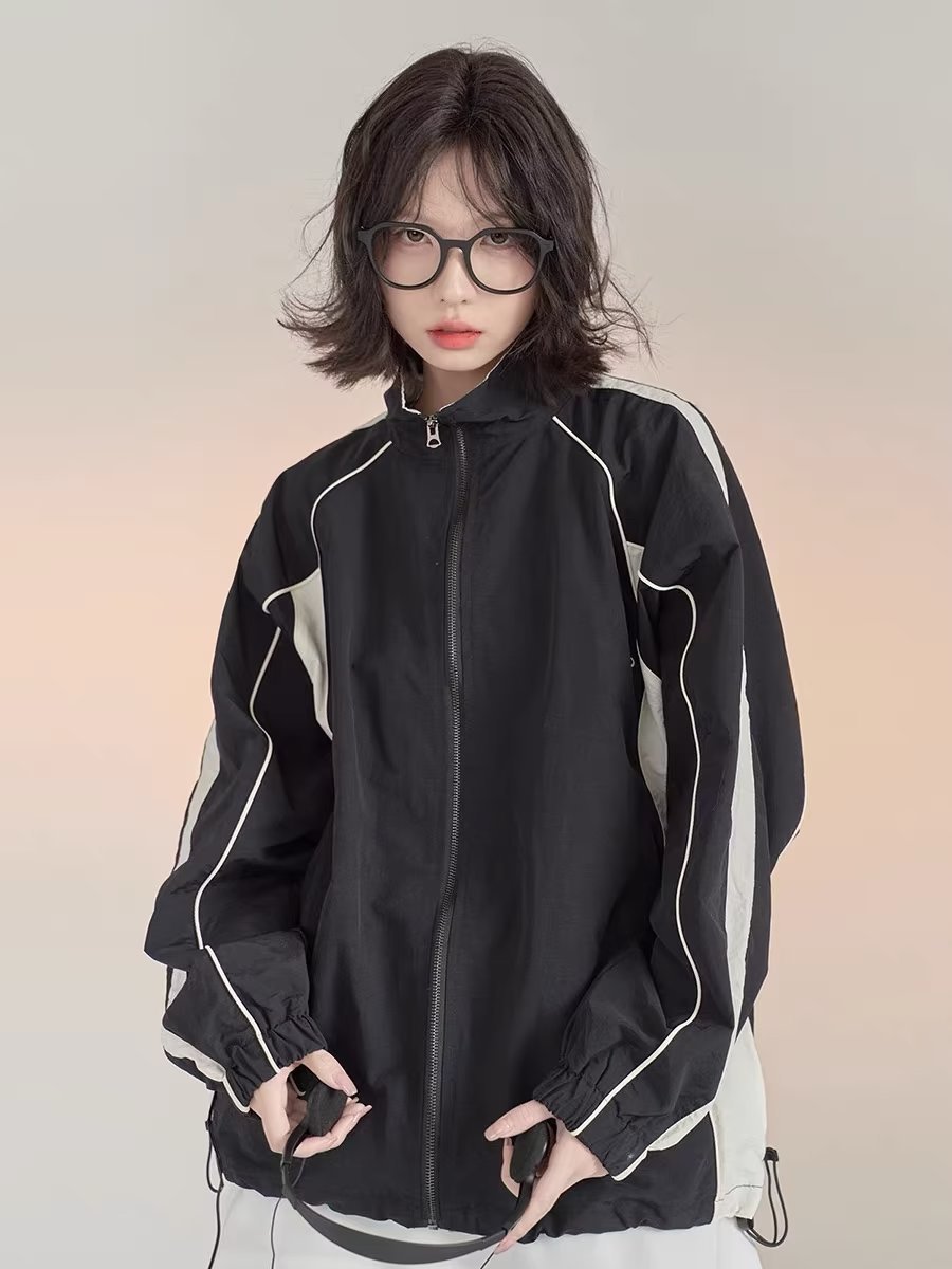 Contrast Color Outdoor Jacket Coat Men's Spring And Autumn