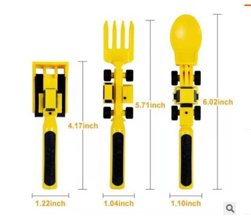 Title 6, Dinneractive Combo With Utensil Set Excavator S...