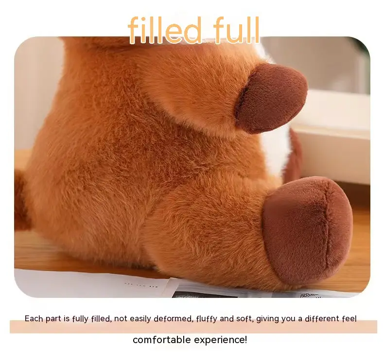 Cute Internet Celebrity Capybara Transformation Bear Plush Toy