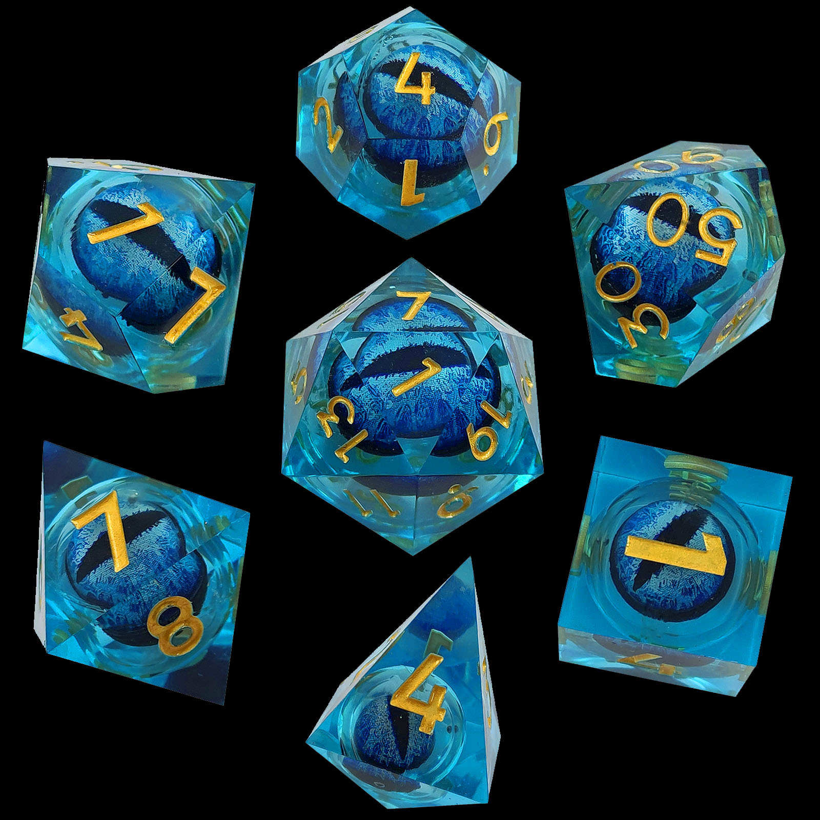 Title 2, Resin Longans Movable Liquid Multifaceted Dice ...