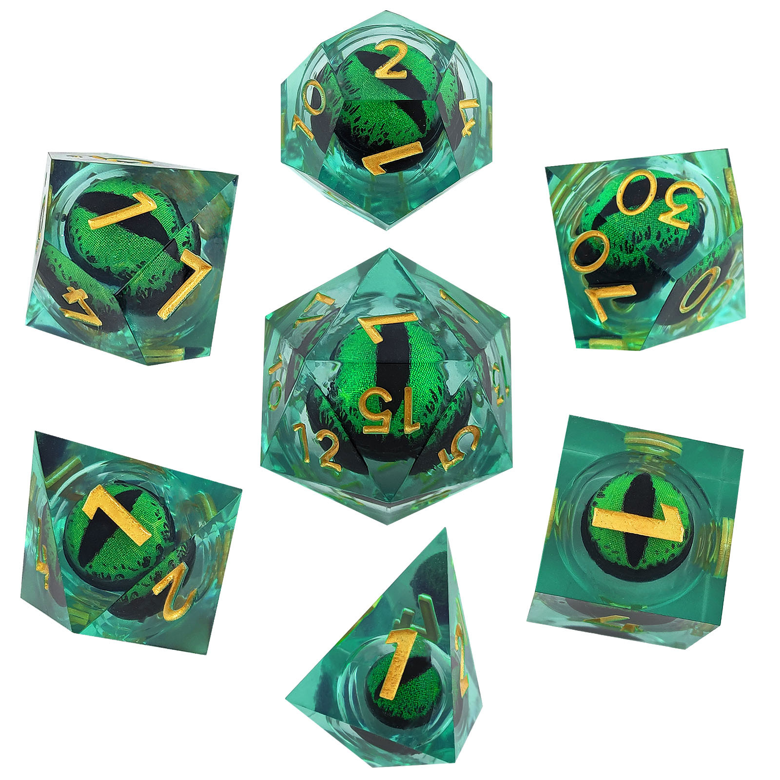 Title 4, Resin Longans Movable Liquid Multifaceted Dice ...