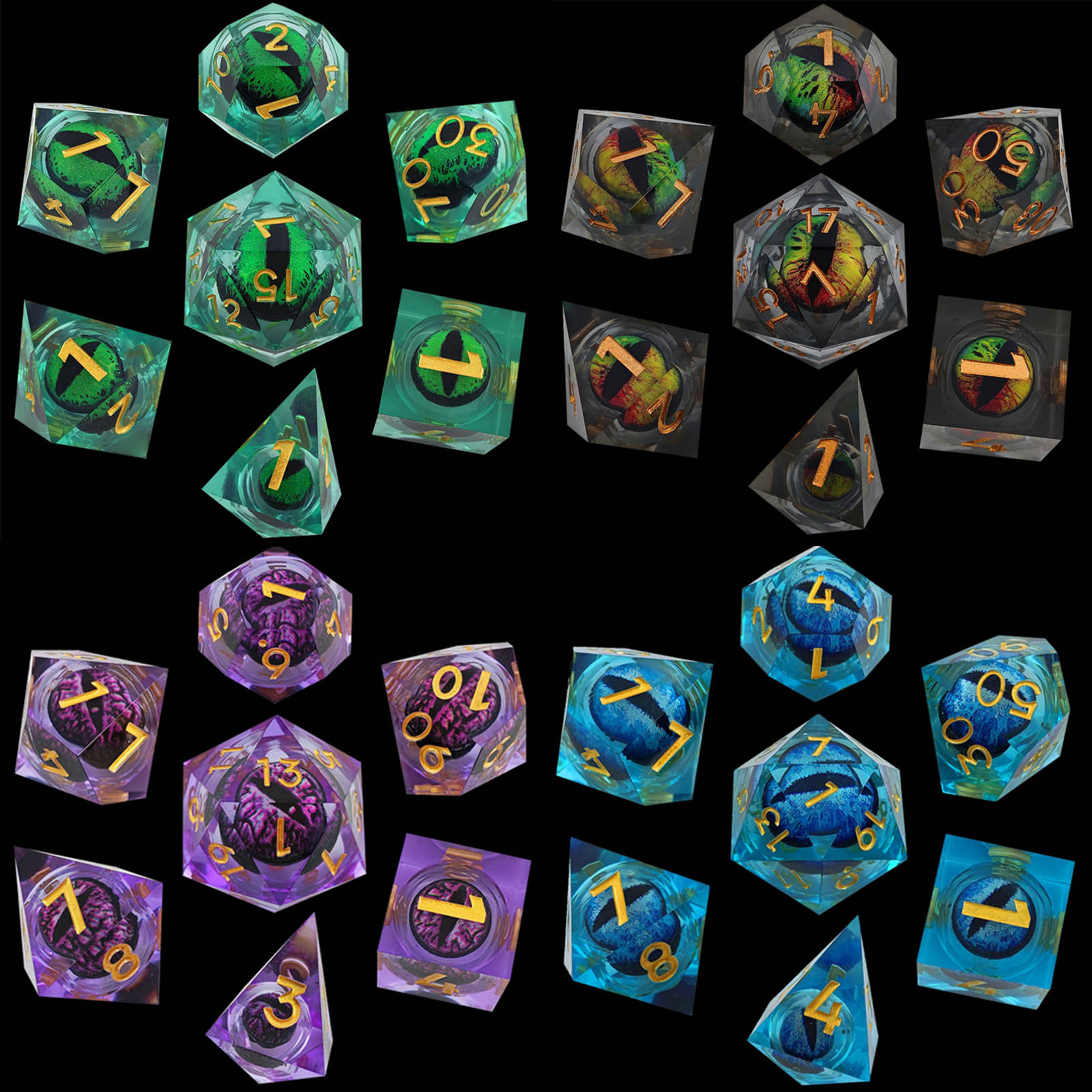 Title 5, Resin Longans Movable Liquid Multifaceted Dice ...