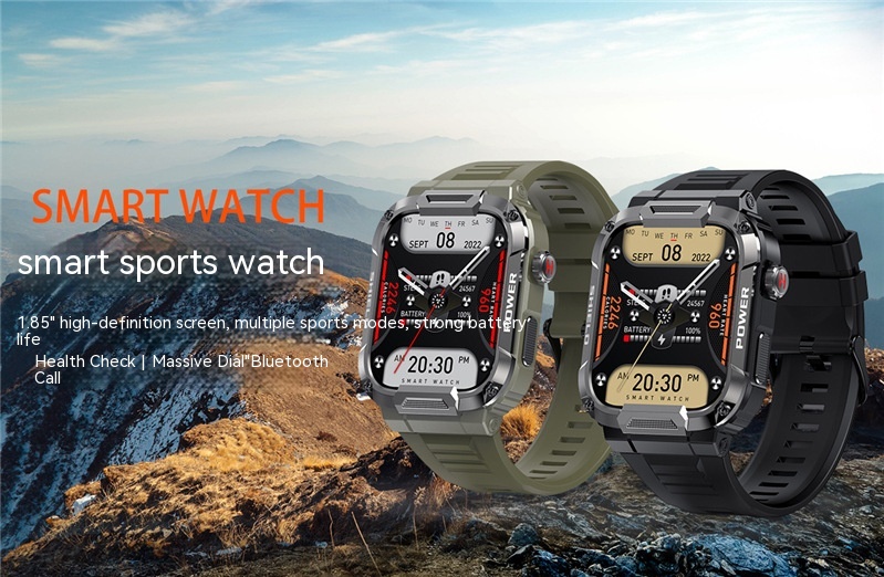 Smart Outdoor Three-proof Watch Dual-mode Call Bluetooth Outdoor Waterproof Multi-function Watch