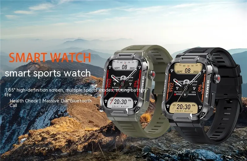 Smart Outdoor Three-proof Watch Dual-mode Call Bluetooth Outdoor Waterproof Multi-function Watch
