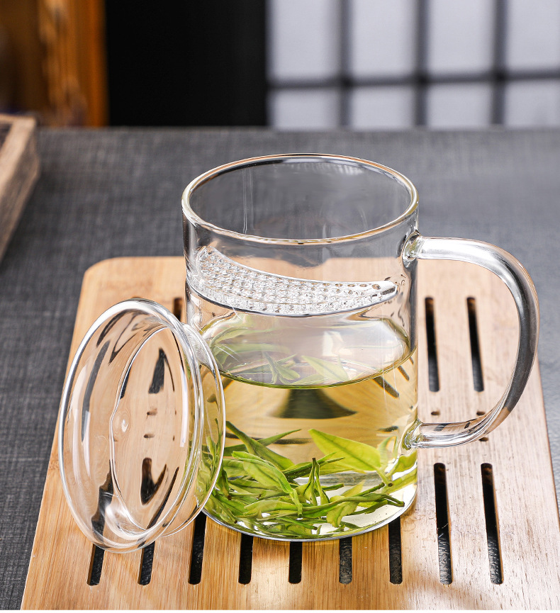 Household Green-tea Cup Comes With Filter Heat-resistance Glass