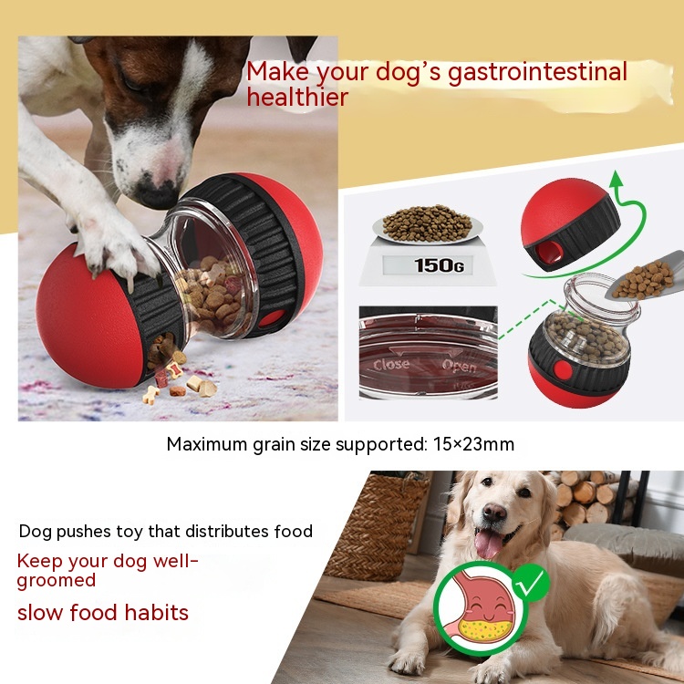 Food Dispensing Dog Toy Tumbler Leaky Food Ball Puzzle Toys Interactive ...