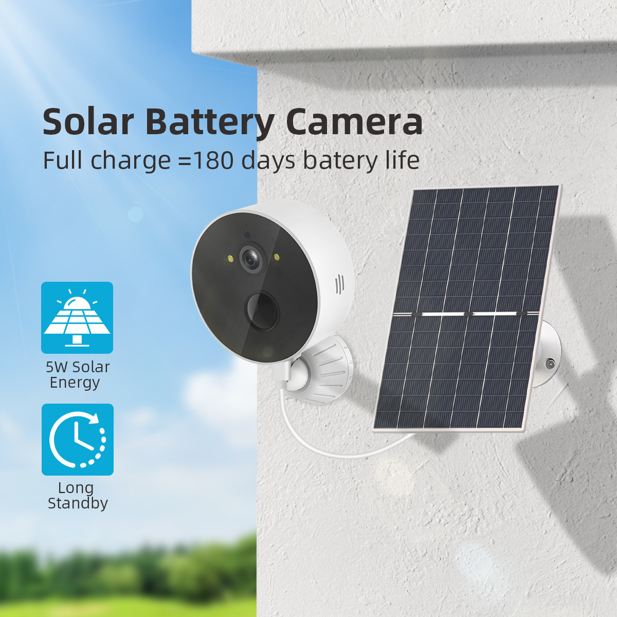 Solar Cell Monitoring Camera Outdoor Low Power Consumption — foto 3